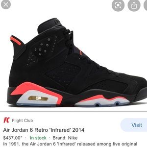 Air Jordan 6 Retro Infrared 2014